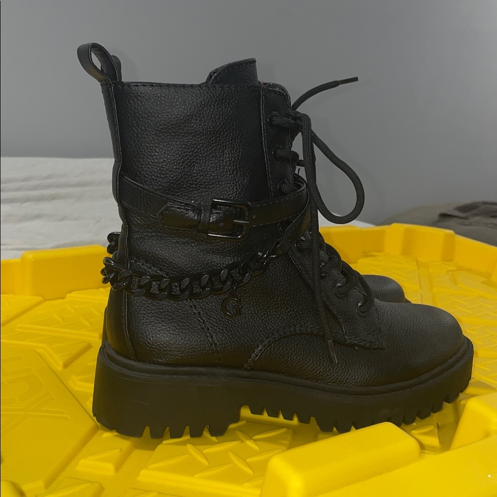 Guess Black Combat Boots